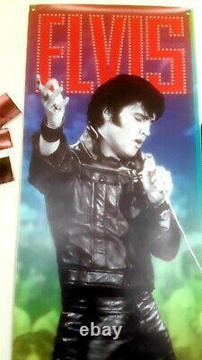 Elvis Presley Rare Vinyl Banner Sign From Memphis Street Elvis Blvd Gorgeous