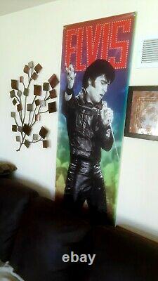 Elvis Presley Rare Vinyl Banner Sign From Memphis Street Elvis Blvd Gorgeous