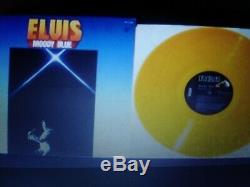 Elvis Presley Rare Yellow Vinyl Moody Blue Lp 1977 Near Mint