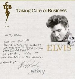 Elvis Presley Rare vintage 16X20 Canvas letter in a Custom frame