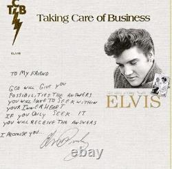 Elvis Presley Rare vintage 16X20 Canvas letter in a Custom frame