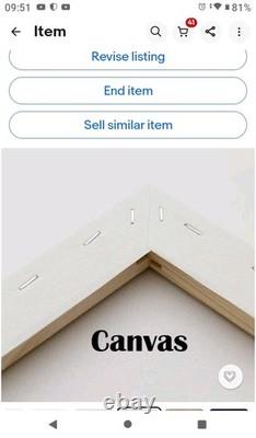 Elvis Presley Rare vintage 16X20 Canvas letter in a Custom frame