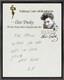 Elvis Presley Rare Vintage 16x20 Letter To Saeila On Canvas Framed