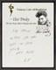 Elvis Presley Rare Vintage 16x20 Letter To Saeila On Canvas Framed