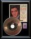 Elvis Presley Return To Sender 45 Rpm Gold Metalized Record Rare Non Riaa Framed