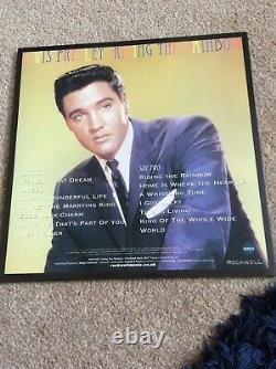 Elvis Presley Riding the Rainbow New LP ultra rare blue vinyl on Rockwell