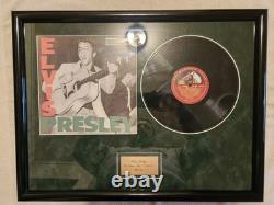 Elvis Presley Rock N' Roll No. 1 Rare Black Album In Frame -Record Free Ship