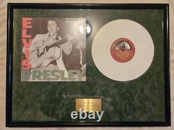 Elvis Presley Rock N' Roll No. 1 Rare WHITE Album In Frame -Record Free Ship