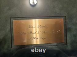 Elvis Presley Rock N' Roll No. 1 Rare WHITE Album In Frame -Record Free Ship