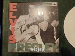Elvis Presley Rock N' Roll No. 1 Rare WHITE Album In Frame -Record Free Ship
