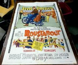 Elvis Presley Roustabout, Rare Original Poster 1 Sheet, Not A Reproduction