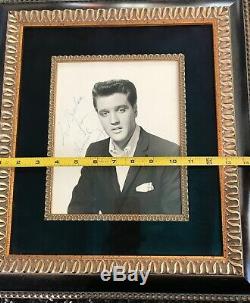 Elvis Presley SIGNED and Framed PSA PSA/DNA COA Autograph 8x10 RARE UV GLASS