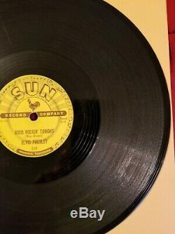 Elvis Presley SUN 210 78 rpm Good Rockin' Tonight SUPER RARE 1st Label VG