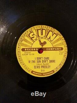 Elvis Presley SUN 210 78 rpm Good Rockin' Tonight SUPER RARE 1st Label VG