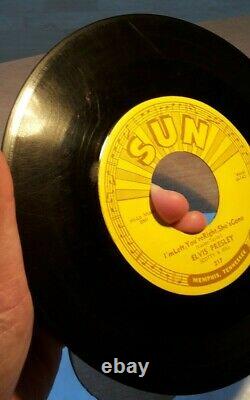 Elvis Presley SUN Records # 217 Original 45 rpm push marks RARE 1955 pressing