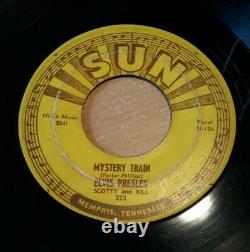 Elvis Presley SUN Records Original 45 rpm Mystery Train 1955 RARE! VG+ SUN 223