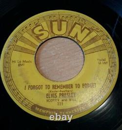 Elvis Presley SUN Records Original 45 rpm Mystery Train 1955 RARE! VG+ SUN 223