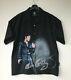 Elvis Presley Short Sleeve Button Up Shirt By Dragonfly Clothing Size Large Rare