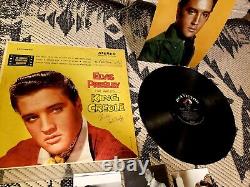Elvis Presley Signed 1958 Original Record Album Rare 1950s Elvis Presley
