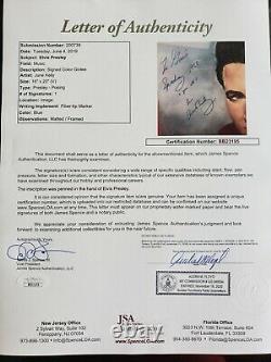 Elvis Presley Signed Autograph Litho Print Rare Jsa Authentic