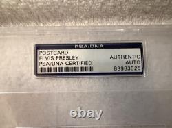 Elvis Presley Signed Autographed Photo PSA Certified Rare