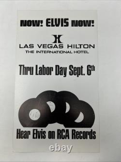 Elvis Presley Souvenir Photo 1971 Las Vegas 12 X 7 Hilton Shows RARE