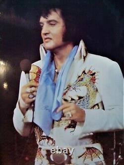 Elvis Presley Stage Worn Scarf with Table Tent and Button. RARE