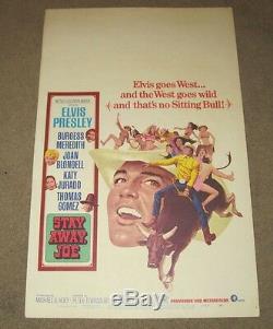 Elvis Presley Stay Away Joe Window Card 14 x 22 Original 1968 RARE