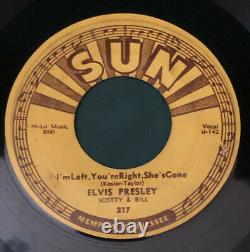 Elvis Presley Sun 217 Baby Lets Play House 45 Nice labels Original 1955 RARE