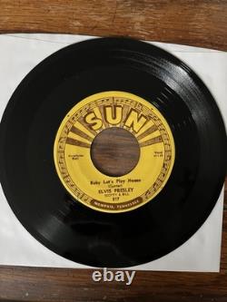 Elvis Presley Sun 217 Baby Lets Play House 45 Original Push Marks 1955 RARE
