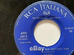 Elvis Presley Super Rare Italiana Moon Cover- Excellent -blue Label-silver