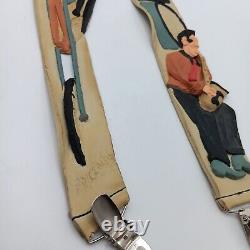 Elvis Presley Suspenders 3D Adjustable Pylones Vintage 80's Germany Rare Gift