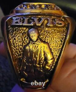 Elvis Presley TCB Paperweight ring Graceland RARE only 1000 made