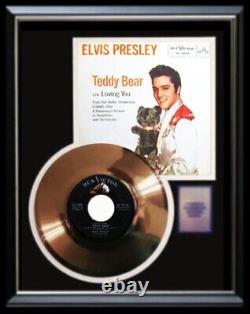 Elvis Presley Teddy Bear 45 RPM Gold Record Non Riaa Award Rare