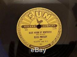 Elvis Presley That's All Right Blue Moon of Kentucky Sun 78 1954 Alan Freed RARE