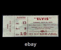 Elvis Presley- Ticket Stub-Niagara Falls, 7/13/75 Afternoon Show-rare