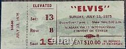 Elvis Presley- Ticket Stub-Niagara Falls, 7/13/75 Afternoon Show-rare