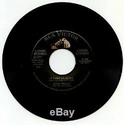 Elvis Presley USA 45 RCA 61-7777 It's Now Or Never 1960 SUPER RARE LIVING STEREO