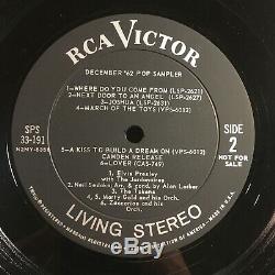 Elvis Presley USA Rare December'62 Pop Promo / Sampler RCA SPS 33-191