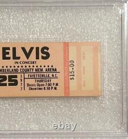 Elvis Presley Ultra Rare Misprint Ticketonly-1 Aug 25, 1977 Cumberland Psa-8