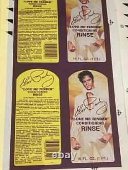 Elvis Presley Uncut Promo x3 Love Me Tender Shampoo / Rinse / Lotion RARE 1/1