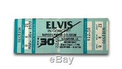 Elvis Presley Unused March 30, 1977 Concert Ticket Alexandria, La 3/30/77 Rare