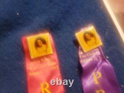 Elvis Presley Very Rare 2 Ribbon Elvis Enterprise Pins For Officers Luncheon