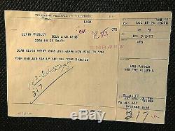 Elvis Presley Very Rare Orig. 1962 Xmas Eve W. Union Telegram From Col. Parker