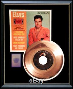 Elvis Presley Viva Las Vegas 45 RPM Ep Gold Metalized Record Rare Non Riaa