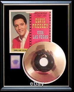 Elvis Presley Viva Las Vegas 45 RPM Gold Record Rare Non Riaa Award Framed
