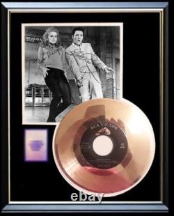 Elvis Presley Viva Las Vegas 45 RPM Gold Record W-signed Printed Autographs Rare