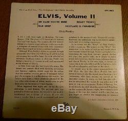 Elvis Presley Vol 2 Silver Line 45rpm Ep Record Epa-993 Vinyl Lp 1956 Rare