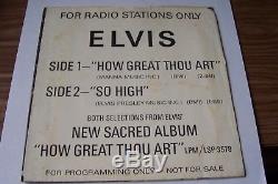 Elvis Presley Wow! Very Rare Promo Original Record Air Play Special Sp-45-162