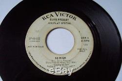 Elvis Presley Wow! Very Rare Promo Original Record Air Play Special Sp-45-162
